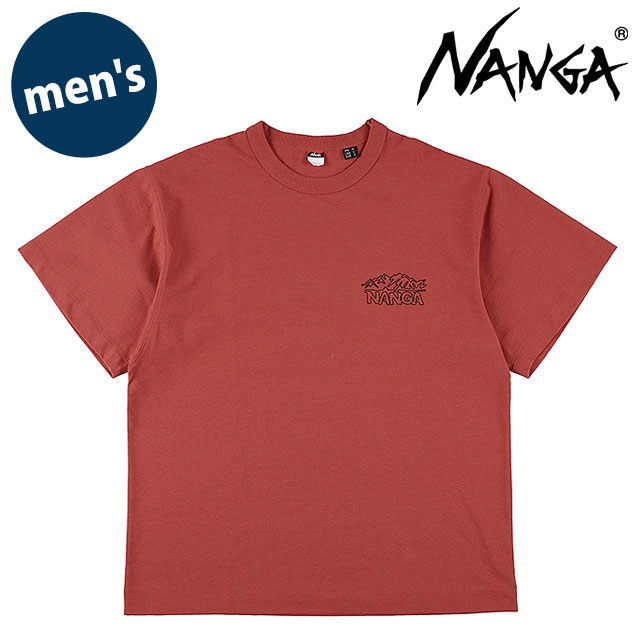 ナンガ NANGA メンズ エコハイブリッド ラインドローイングTシャツ