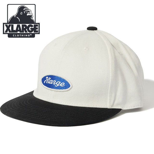 エクストララージ XLARGE オーバルロゴ 6パネルキャップ [101252051003 SU25] OVAL LOGO 6PANEL CAP メンズ・レディース x-large エックスラージ 帽子 フリーサイズ WHITE 正規取扱店