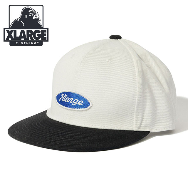 エクストララージ XLARGE オーバルロゴ 6パネルキャップ [101252051003 SU25] OVAL LOGO 6PANEL CAP メンズ・レディース x-large エックスラージ 帽子 フリーサイズ WHITE 正規取扱店