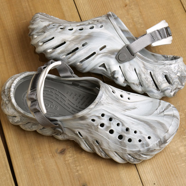 クロックス crocs サンダル エコー マーブル クロッグ [208454-1NL