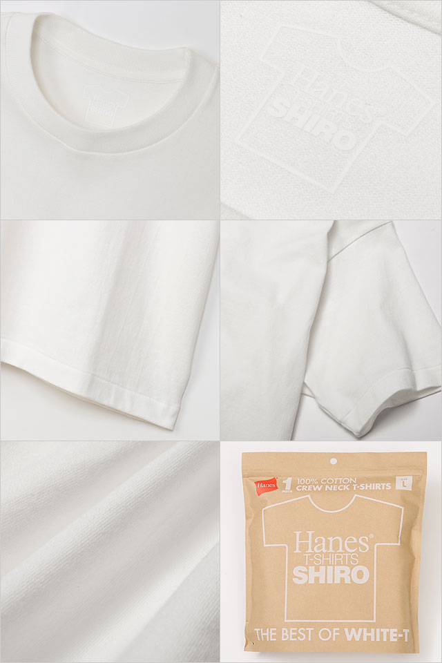 إ Hanes  롼ͥåT [HM1X201-010 SS24] Hanes T-SHIRTS SHIRO ȥåץ Ⱦµ T WHITE