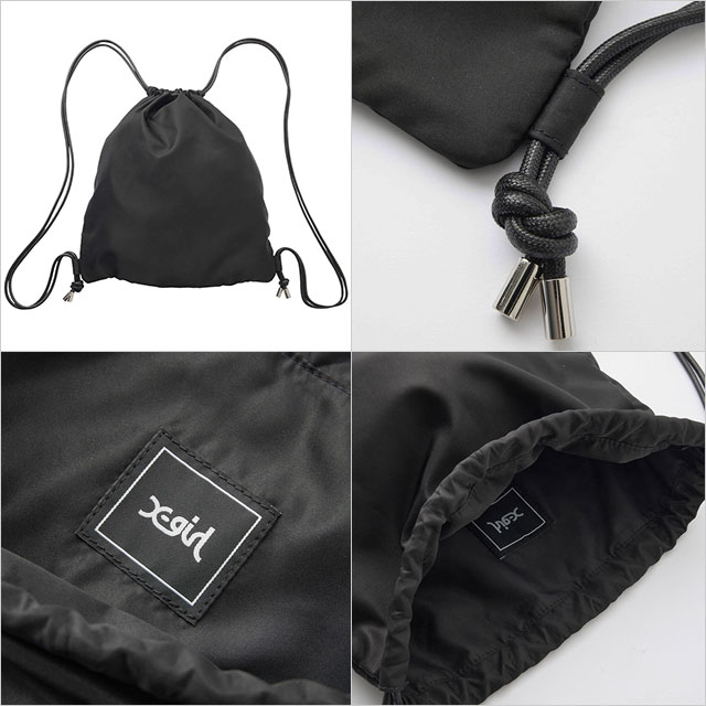 エックスガール X-girl ラインストーン ナップサック [105254053008