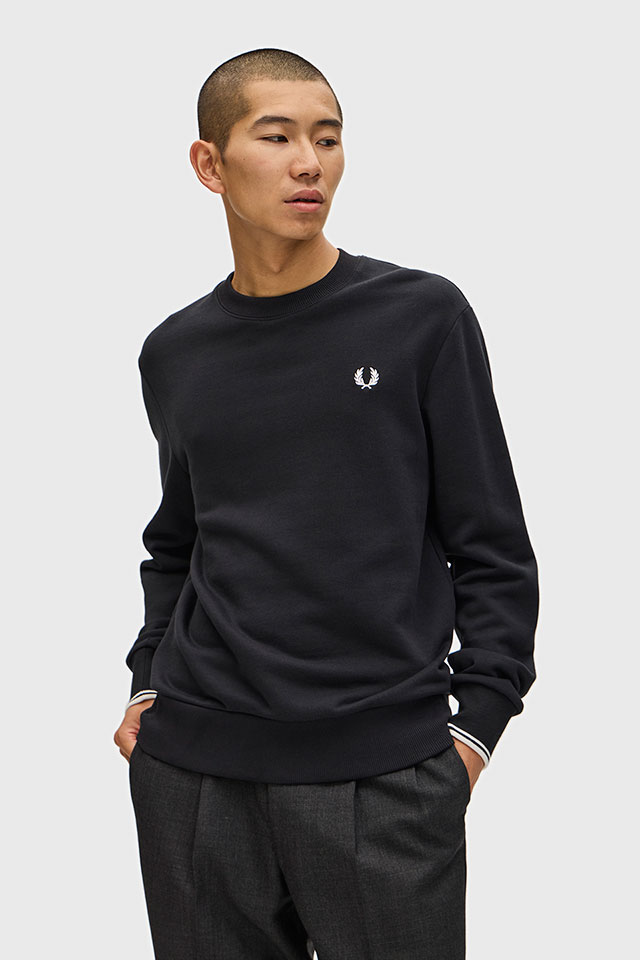 フレッドペリー FRED PERRY クルーネック スウェットシャツ [M7535-184