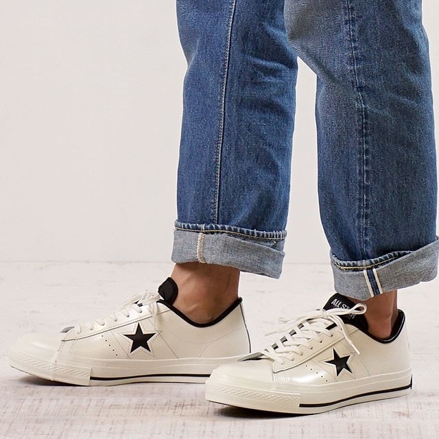 コンバース ワンスター J ホワイト/ブラック CONVERSE ONE STAR