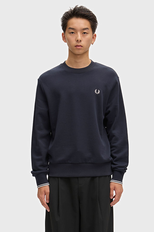 フレッドペリー FRED PERRY クルーネック スウェットシャツ [M7535-248