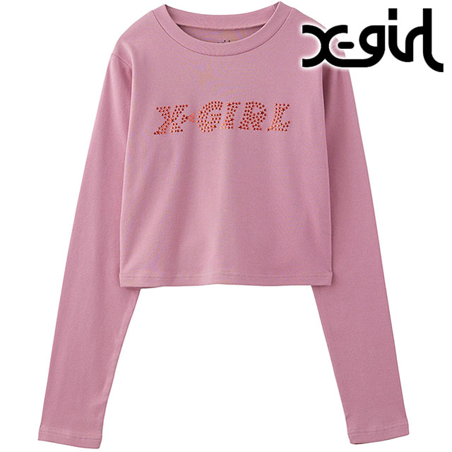 エックスガール Xgirl スウェット 長袖 黒 ピンク SALE】エックスガール X-girl スターロゴ ロングスリーブ