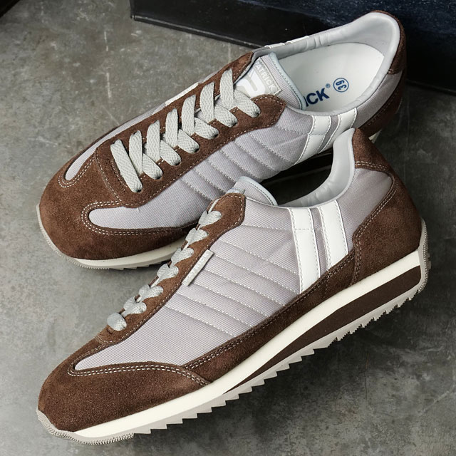 【返品送料無料】パトリック PATRICK スニーカー マラソン [942509 SS25] MARATHON メンズ・レディース 日本製 靴 シューズ シーズン限定カラー RUGBYBL グレー/ブラウン 正規取扱店