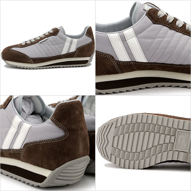 【返品送料無料】パトリック PATRICK スニーカー マラソン [942509 SS25] MARATHON メンズ・レディース 日本製 靴 シューズ シーズン限定カラー RUGBYBL グレー/ブラウン 正規取扱店