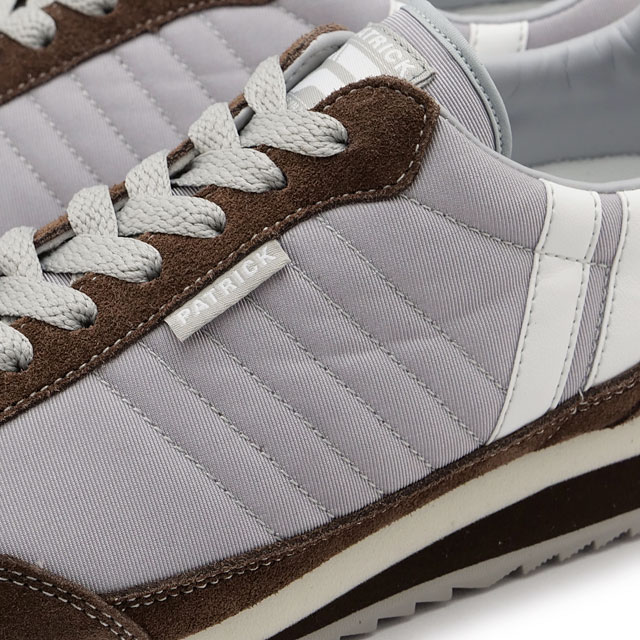 【返品送料無料】パトリック PATRICK スニーカー マラソン [942509 SS25] MARATHON メンズ・レディース 日本製 靴 シューズ シーズン限定カラー RUGBYBL グレー/ブラウン 正規取扱店