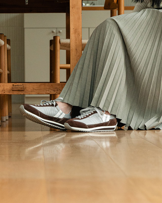 【返品送料無料】パトリック PATRICK スニーカー マラソン [942509 SS25] MARATHON メンズ・レディース 日本製 靴 シューズ シーズン限定カラー RUGBYBL グレー/ブラウン 正規取扱店