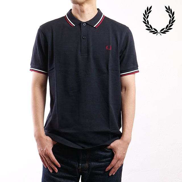 Tシャツ・カットソー FRED PERRY SS25 (FP M1588 53 100) フレッドペリー FRED PERRY ポロシャツ ツイン ティップド
