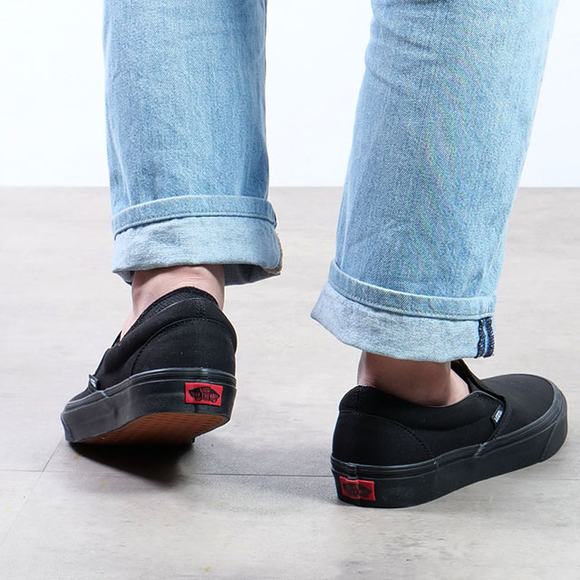 ̵ۥХ VANS åݥ 饷å åץ CLASSIC SLIP-ON 󥺡ǥ  ˡ BLACK/BLACK ֥å [VN000EYEBKA SS19]