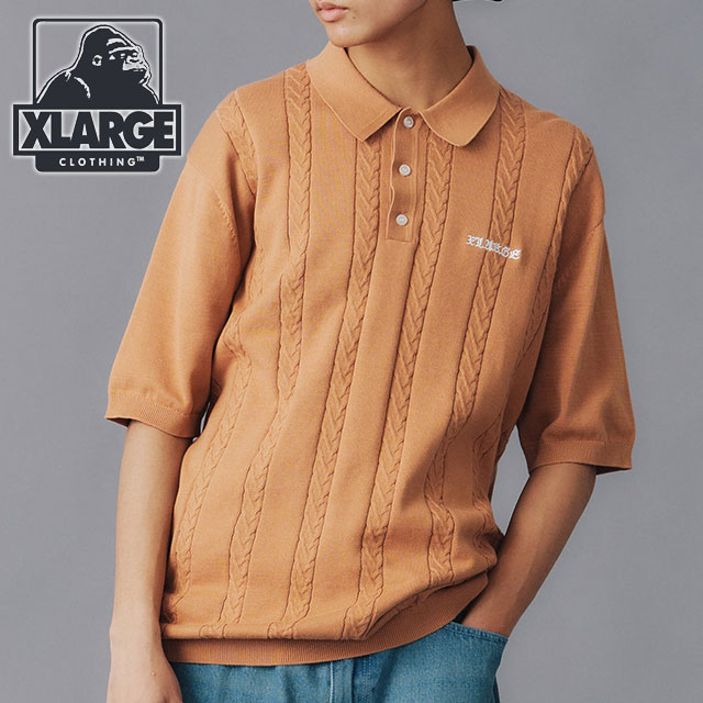 24SS美品WACKOMARIAストライプニットポロシャツORANGE/XL 24SS美品WACKOMARIAストライプニットポロシャツORANGE/XLの通販はau