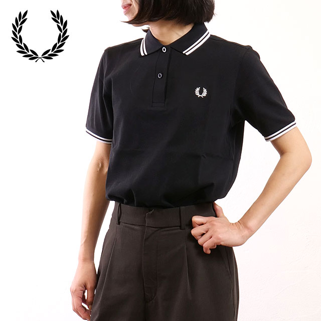 350 ポロシャツ FRED PERRY ブラックポロシャツ Mサイズ The Fred