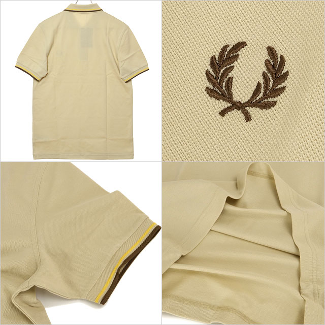 フレッドペリー　ポロシャツ　キャメル フレッドペリー FRED PERRY メンズ ポロシャツ ツイン ティップド