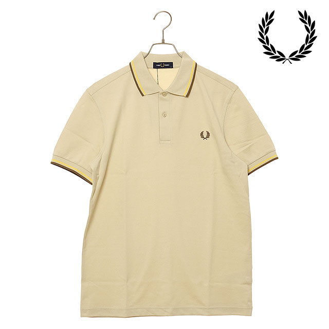 FRED PERRY ベージュ Vネック ポロシャツ L Cotton Knitted Polo Shirt(S 170：ECRU): | FRED PERRY JAPAN
