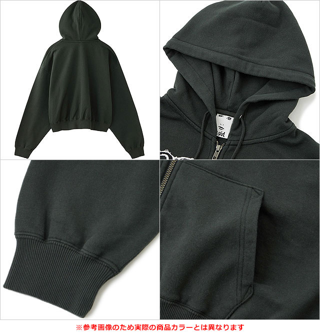 X-girl x C.M. コラボフーディ X-girl（エックスガール） PIGMENT DYED FACE AND LOGO SQUARE PATCH