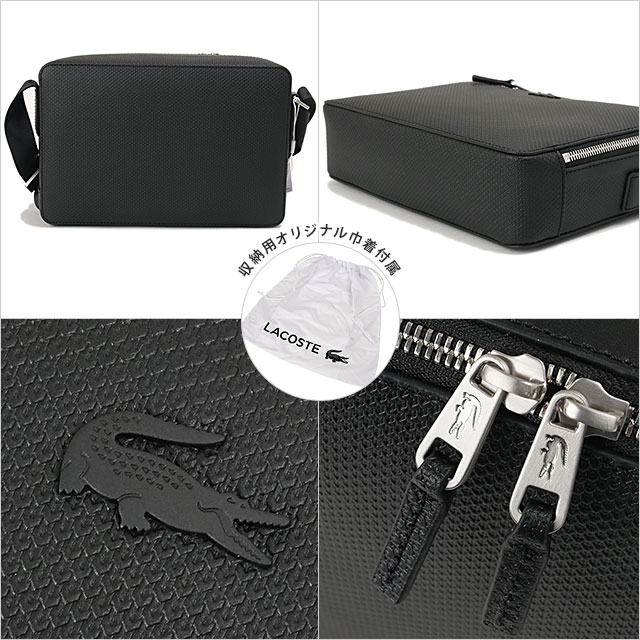 ラコステ LACOSTE CHANTACOスクエアショルダーバッグ [NH3270CE-000