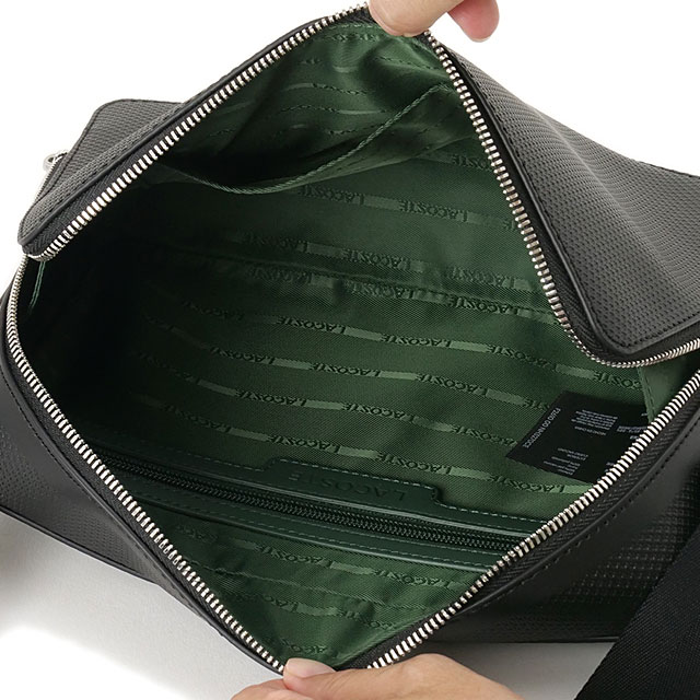ラコステ LACOSTE CHANTACOスクエアショルダーバッグ [NH3270CE-000