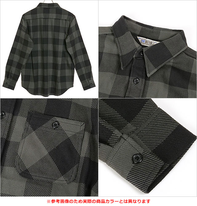 ファイブブラザー FIVE BROTHER メンズ ヘビーフランネル ワークシャツ