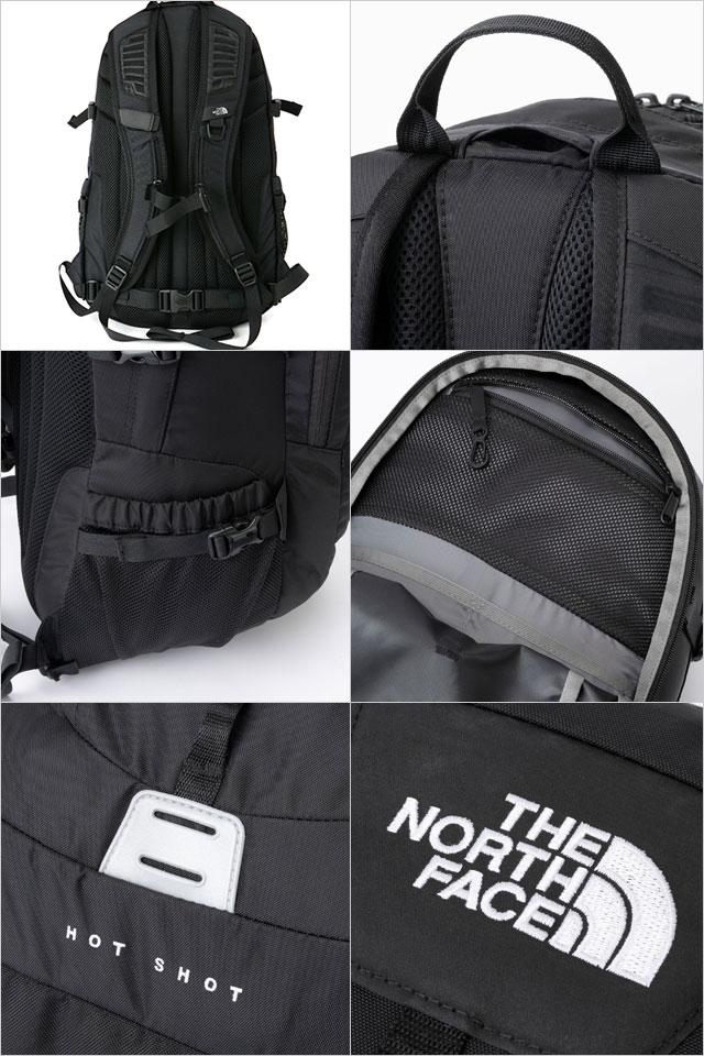 【値下げ中】THENORTHFACE HOTSHOTブラック バックパック27ℓ ザ・ノース・フェイス(THE NORTH FACE) ホットショット リュック