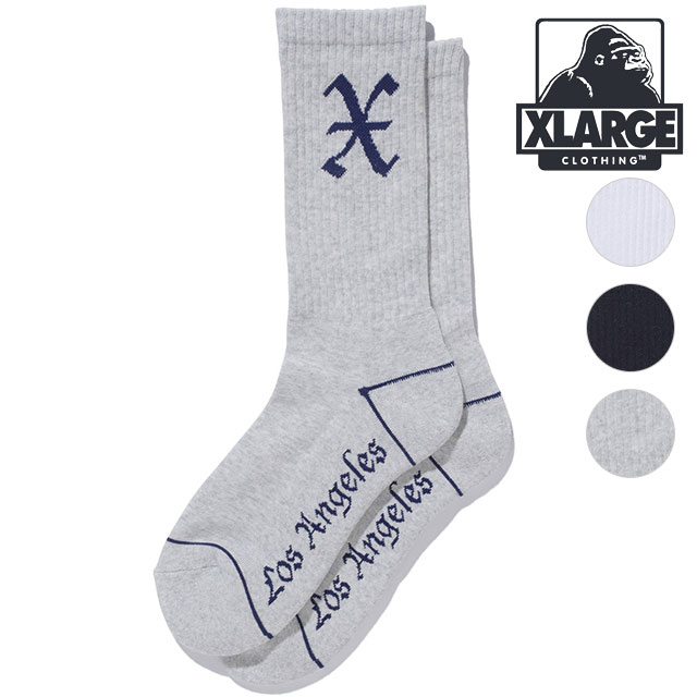 ȥ顼 XLARGE  åå [101242054003 SU24] X LOGO SOCKS x-large å顼  롼 ե꡼ ڥ᡼