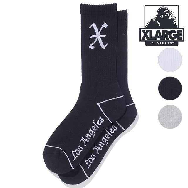 ȥ顼 XLARGE  åå [101242054003 SU24] X LOGO SOCKS x-large å顼  롼 ե꡼ ڥ᡼