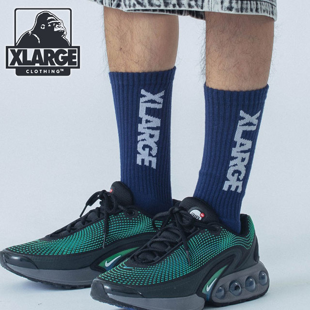 ȥ顼 XLARGE ɥ å [101251054004 SS25] STANDARD LOGO SOCKS   롼 ˡå NAVY ڥ᡼ 谷Ź
