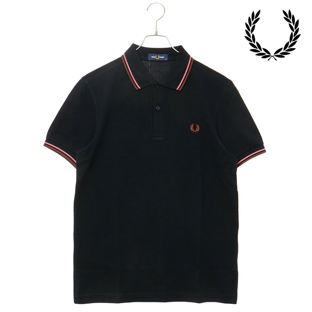 フレッドペリー　ポロシャツ　黒 フレッドペリー FRED PERRY ポロシャツ ツイン ティップド