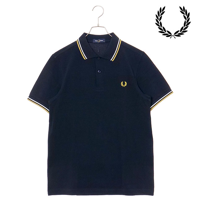 フレッドペリー ネイビー ポロシャツ Lサイズ Fred Perry M3600