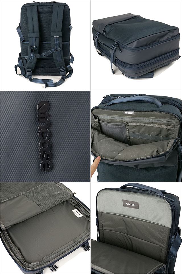 インケース Incase ARCトラベルバックパック [137213053002 SS24] A.R.C. Travel Backpack メンズ・レディース 鞄 撥水 リュック デイパック ビジネス 出張 NAVY 正規取扱店
