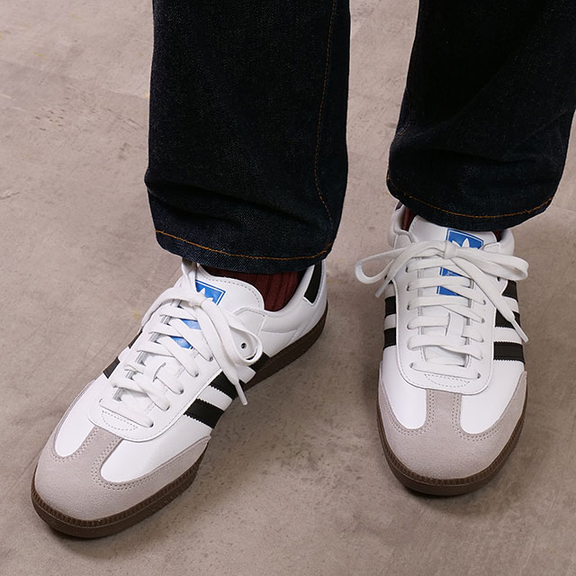 adidas SAMBA 22.5㎝　白×ネイビー adidas SAMBA OG WHITE NAVY アディダス サンバ スニーカー