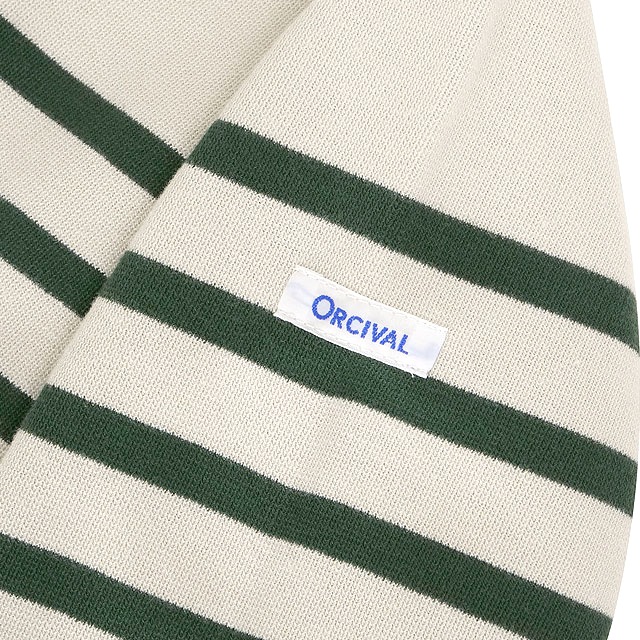 オーシバル ORCIVAL ボートネック ロングスリーブプルオーバー [#6803 FW25] BOAT NECK L/S P.O. フランス製 レディース トップス カットソー 長袖Tシャツ ボーダー FLOUR/FRENCH-BEAN 正規取扱店