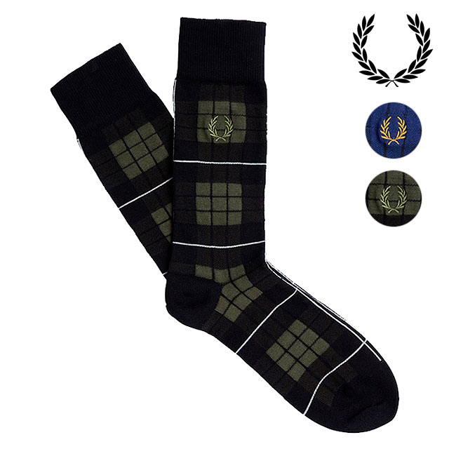 フレッドペリー FRED PERRY タータンソックス [C8143 FW24