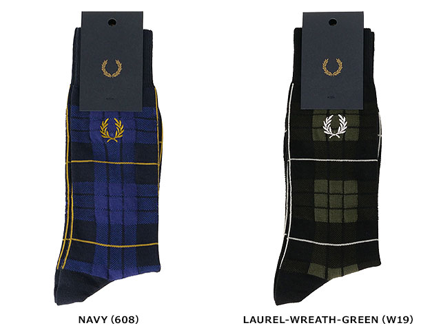 FRED PERRY☆ Check Socks NAVY チェック柄 Fred Perry Navy Check Socks – DeadRockers