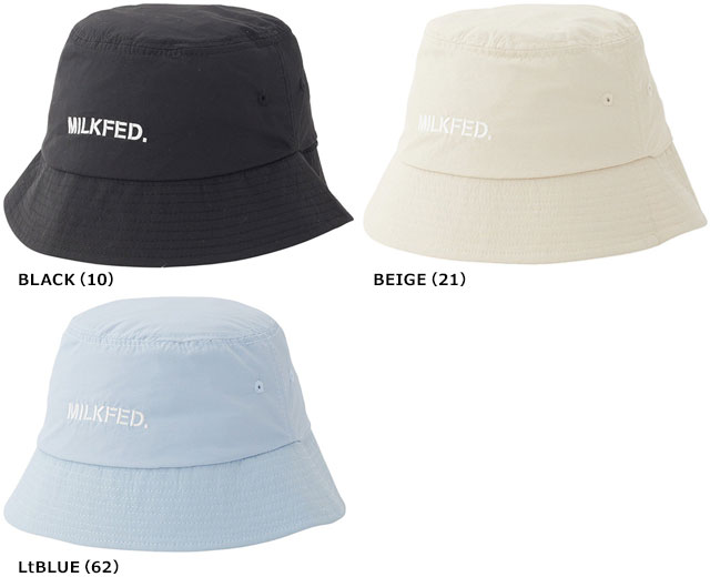 50％OFF／SALE】ミルクフェド MILKFED. ステンシルロゴ バケットハット