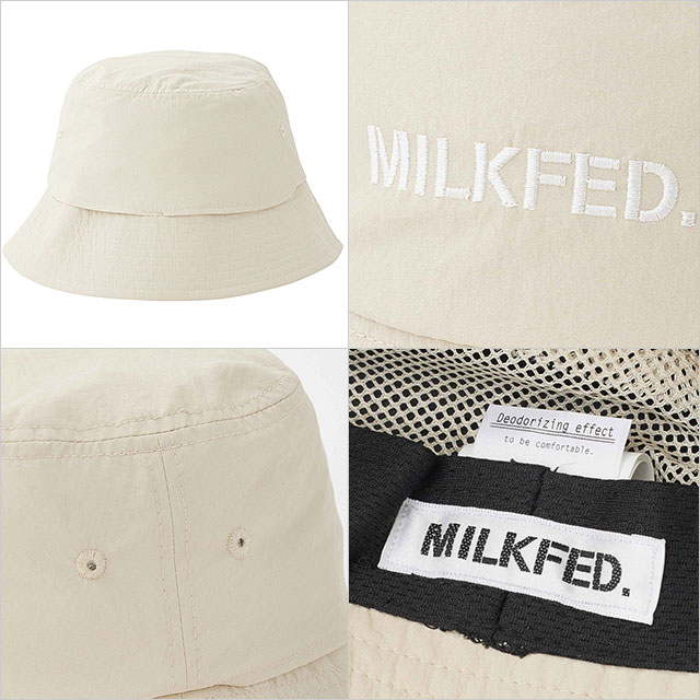 ミルク GEY02 50％OFF／SALE】ミルクフェド MILKFED. ステンシルロゴ バケット