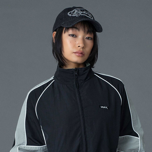 エックスガール X-girl レディース ラインストーン オーバルロゴ 6