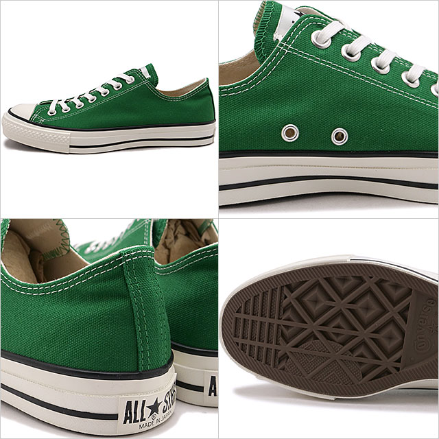 コンバース CONVERSE スニーカー キャンバス オールスター J OX [31317320 SS26] CANVAS ALL STAR J OX 日本製ローカット ツリーグリーン