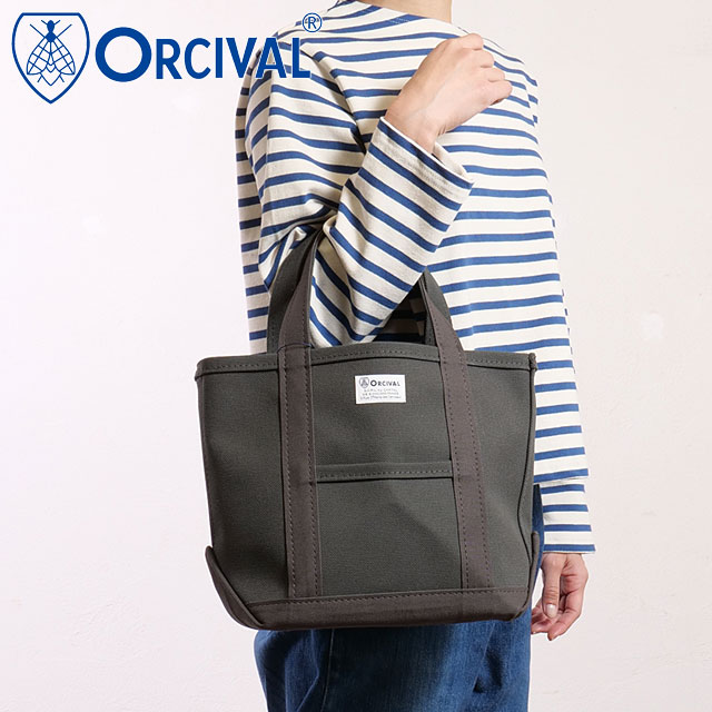 オーシバル ORCIVAL トートバッグ スモール [OR-H0285-KWC] TOTE BAG SMALL メンズ・レディース ユニセックス 鞄 日本製 キャンバストート 小サイズ 帆布 グレー CHARCOAL 正規取扱店