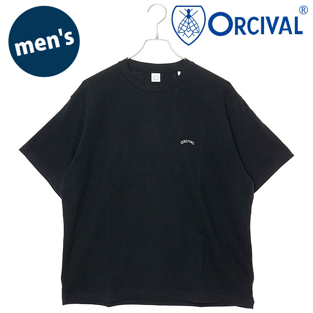 オーシバル ORCIVAL メンズ エンブロイダリー ショートスリーブTシャツ