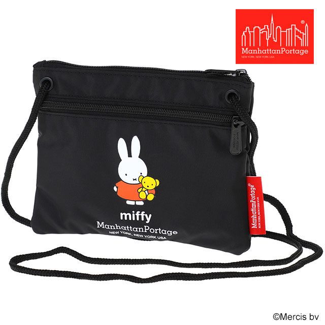 ޥϥåݡơ Manhattan Portage ֥른åѡݡ ߥåե70ǯ [DZPMF70 SS25] DOUBLE ZIPPER POUCH MIFFY 70TH 󥺡ǥ  ݡ Black ڥ᡼ 谷Ź