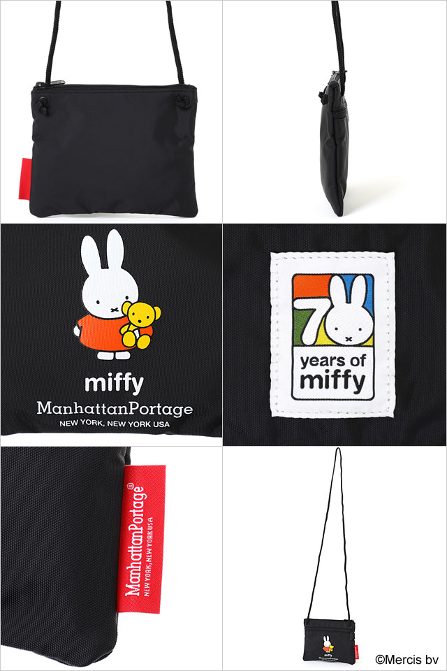  ޥϥåݡơ Manhattan Portage ֥른åѡݡ ߥåե70ǯ [DZPMF70 SS25] DOUBLE ZIPPER POUCH MIFFY 70TH 󥺡ǥ  ݡ Black ڥ᡼ 谷Ź
