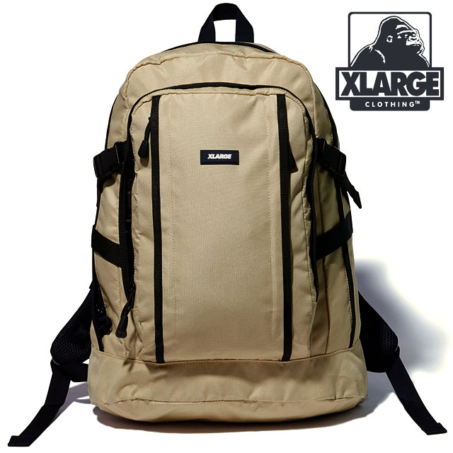 XLARGE バックパック ベージュ リュック ストリート」 エクストララージ XLARGE バックパック [101254053001 FW25] MULTI