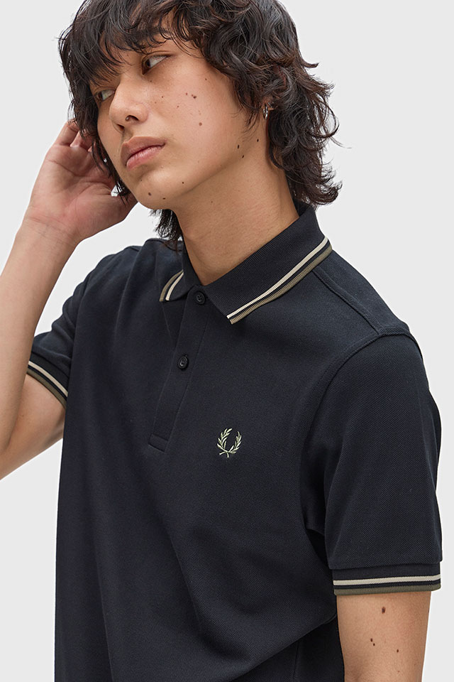 フレッドペリー FRED PERRY ポロシャツ メンズ ツインティップド