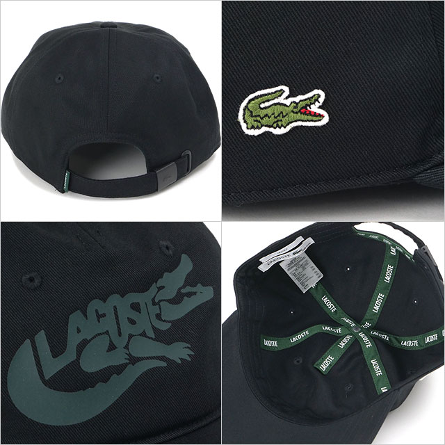 ラコステ LACOSTE ワニグラフィックロゴプリントコットンツイル