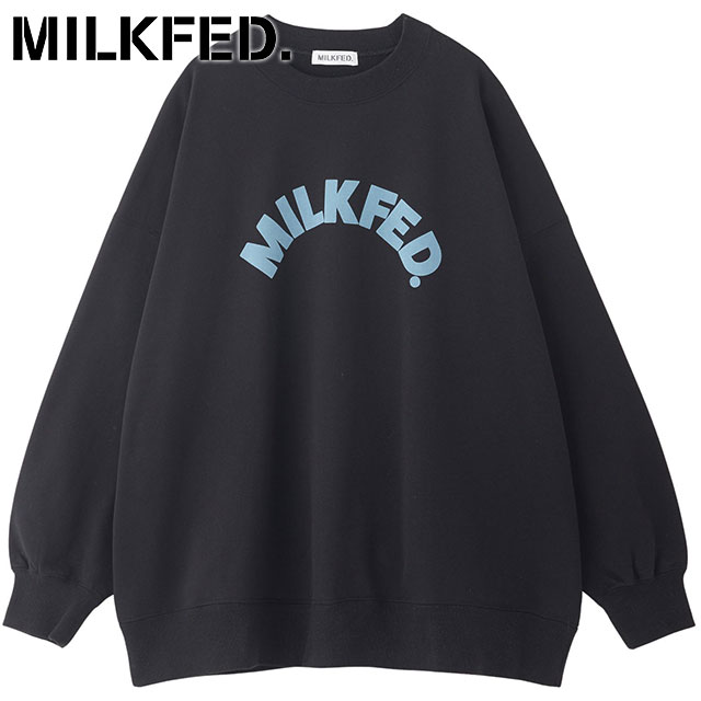 30%OFF/SALE】ミルクフェド MILKFED. ロゴビッグスウェットトップ