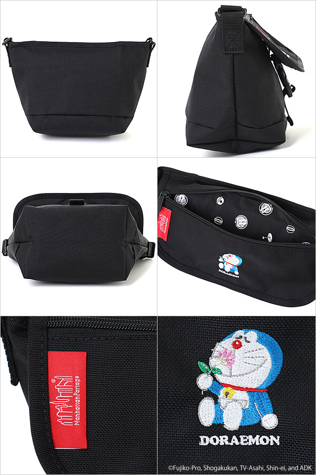 ޥϥåݡơ Manhattan Portage å󥸥㡼ХåXXS եåץåѡݥå ɥ館 [MP1603FZPDORA25 SS25] MESSENGER BAGXXSFLAP ZIPPER POCKET DORAEMON 25 󥺡ǥ  Хå Black 谷Ź