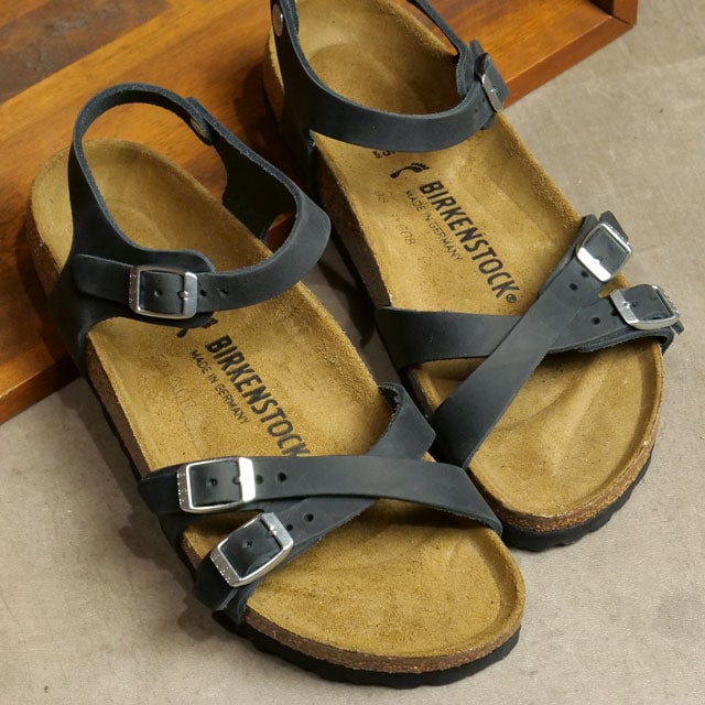 ̵ۥӥ륱󥷥ȥå BIRKENSTOCK ǥ   [1021487 SS24] KUMBA ɥ եȥ 򹯥 BLACK | OILED-LEATHER