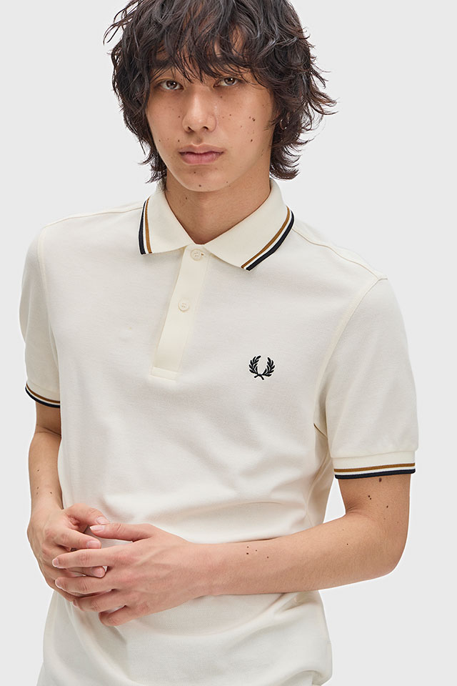 フレッドペリー FRED PERRY ポロシャツ メンズ ツインティップド